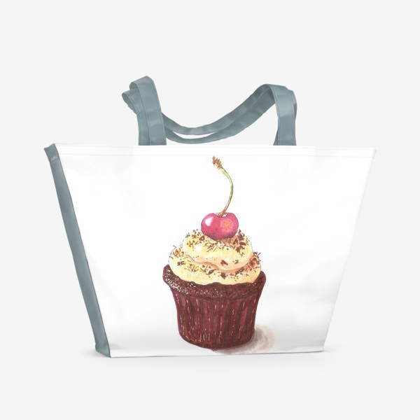 Пляжная сумка «Cherry cupcake»