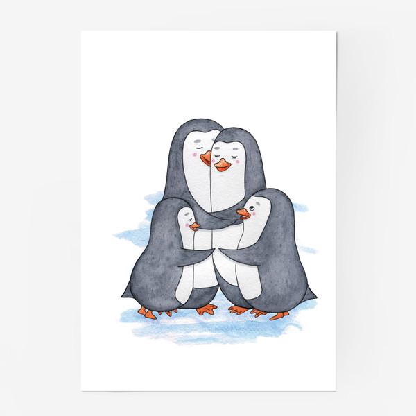 Постер «Пингвины. Семья. Нежность»