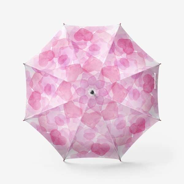 Зонт «акварельные сердца»