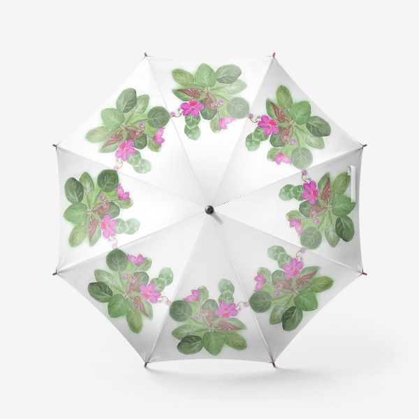 Зонт «розовая фиалка»