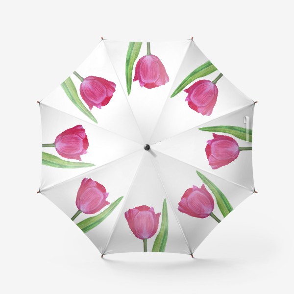 Зонт «розовый тюльпан»