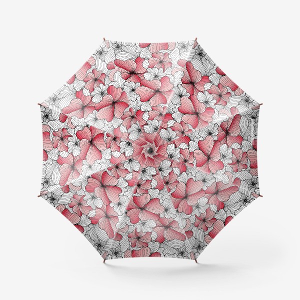 Зонт «Вспоминая о весне, розовый цвет сакуры»