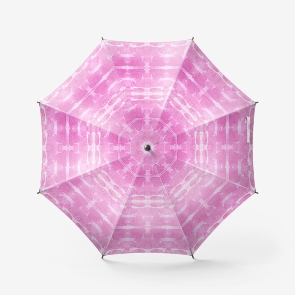 Зонт «Розовый абстрактный акварельный узор»