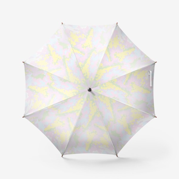 Зонт «абстрактная желто-розово-голубая "марбл" текстура»