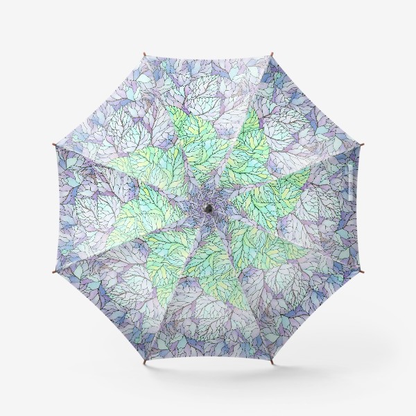 Зонт «Листва в сиреневой дымке»