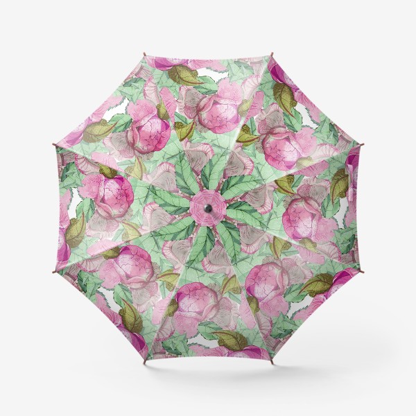 Зонт &laquo;Пионы розовые&raquo;