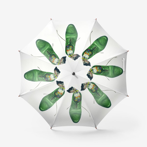 Зонт «Зеленые ботинки»