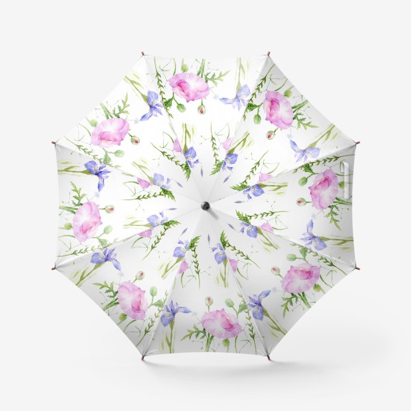 Зонт «Летние цветы. Паттерн»