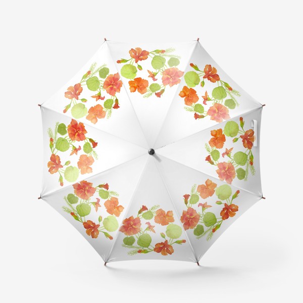 Зонт «Венок из настурций»