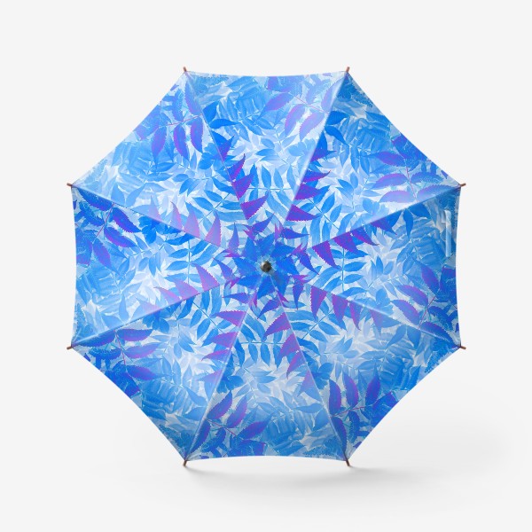 Зонт «Синие листья »