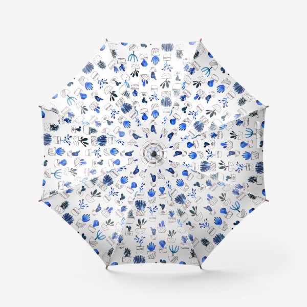 Зонт «Синие кактусы»