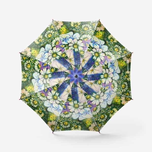 Зонт «Цветы, ромашки»