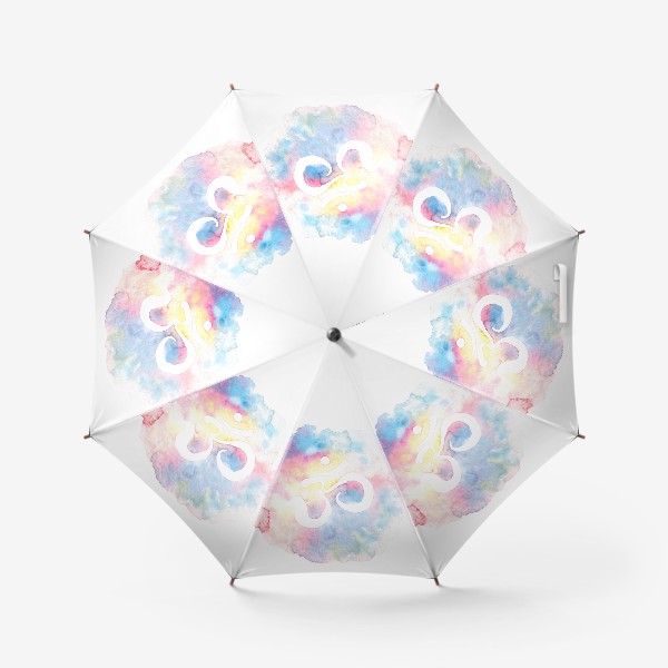 Зонт «Знак Ом на абстрактном акварельном фоне»