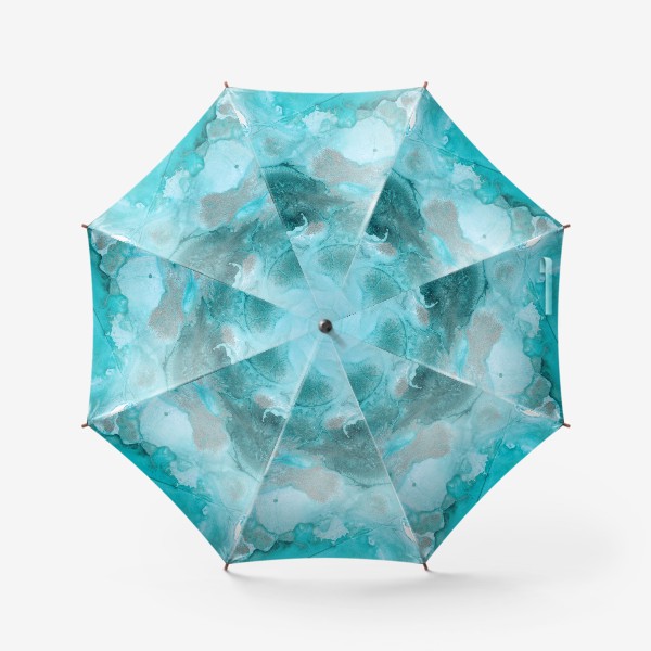 Зонт «Голубая акриловая абстракция»