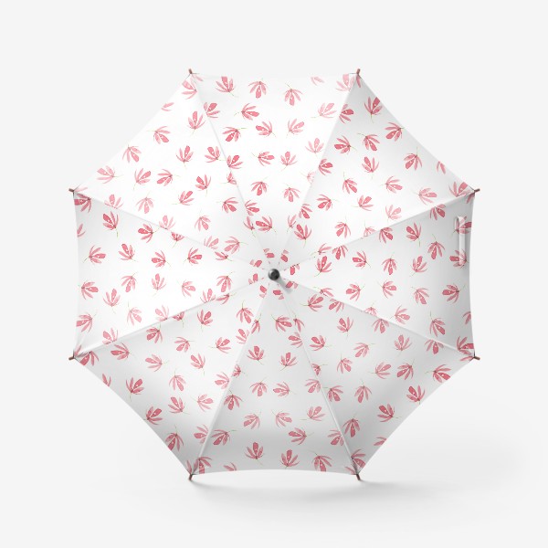 Зонт «Акварельные розовые цветы. Паттерн»