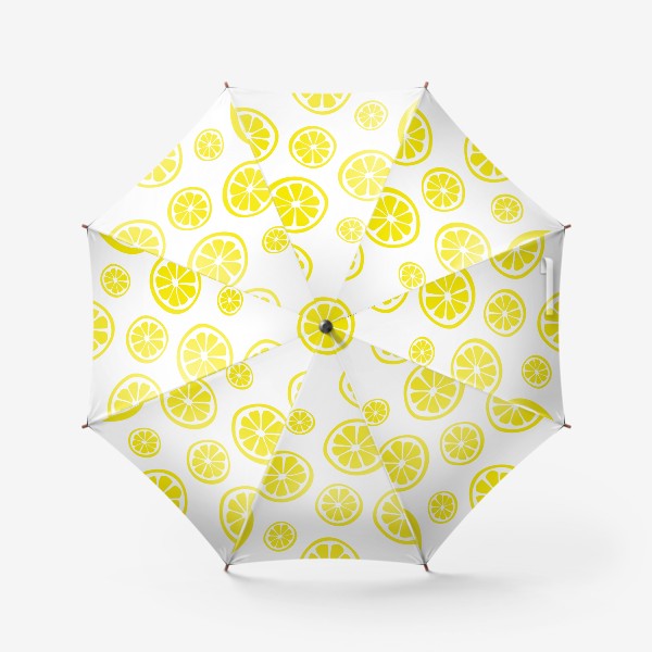 Зонт «Яркий принт с лимонными дольками»