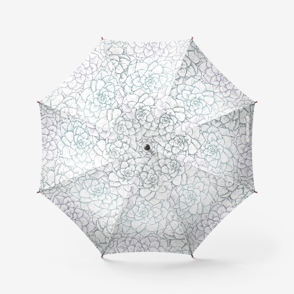 Зонт «Паттерн из сукулентов»