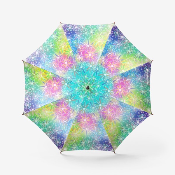 Зонт «Неоновые ромашки»
