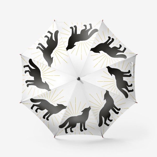 Зонт «Воющий дикий волк»