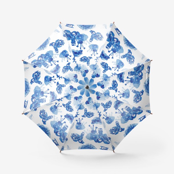 Зонт «Лето в синих тонах»