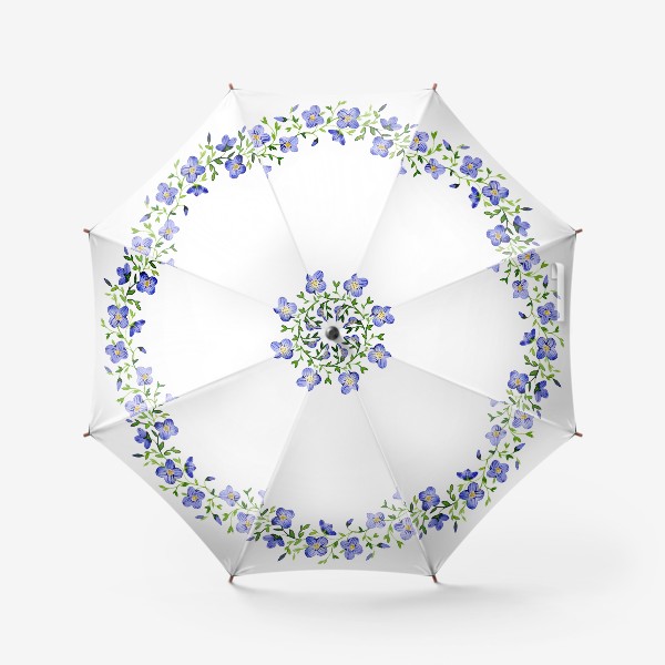Зонт «Венок из нежных цветов»