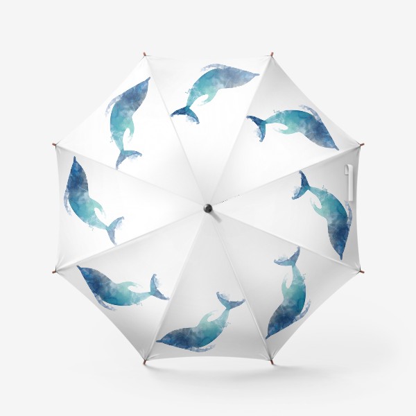 Зонт «Акварельный дельфин»