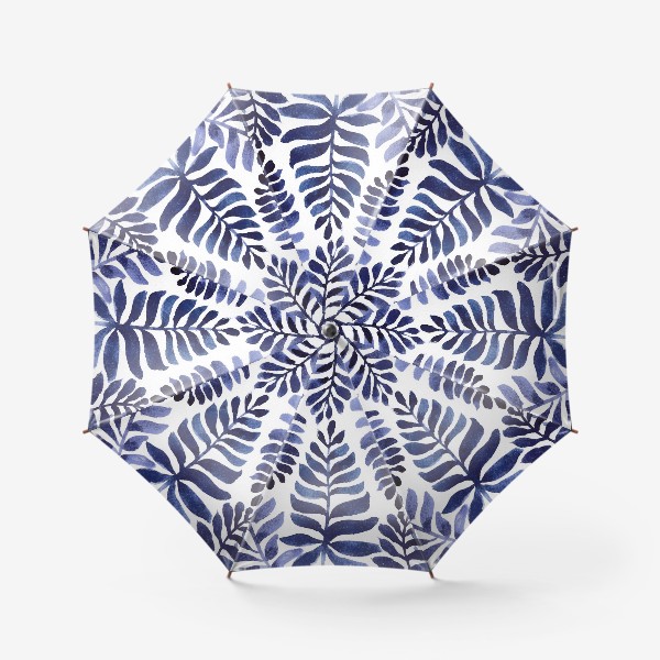 Зонт «Акварельные листья»