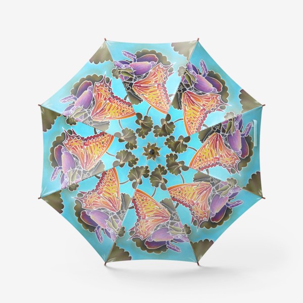 Зонт «Цикламен и бабочка »