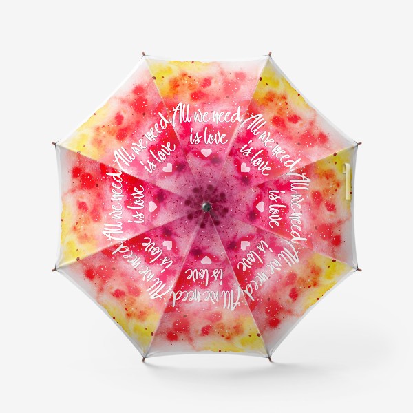Зонт «Любовь - всё, что нам нужно. Слова»