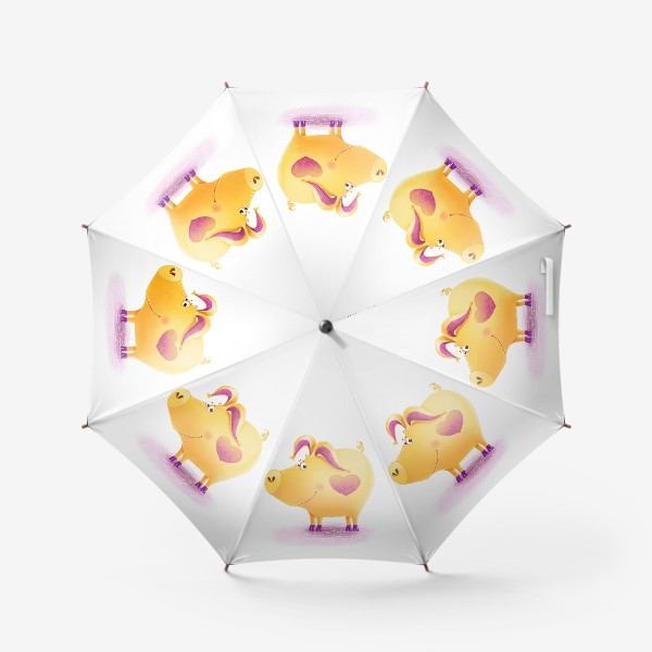 Зонт «Желтый поросенок»