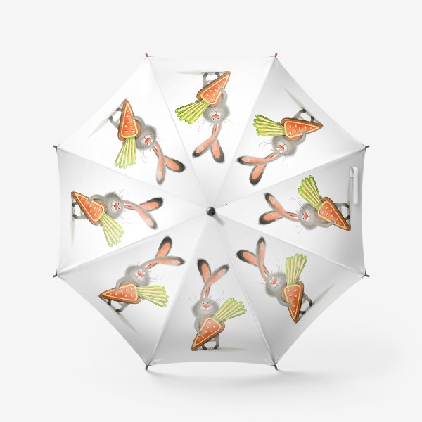 Зонт «Зайка с печеньем»