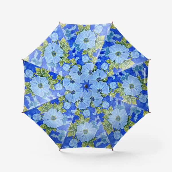 Зонт «Голубой шиповник»