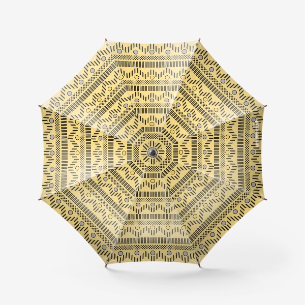 Зонт &laquo;Геометрический орнамент пустынного цвета&raquo;