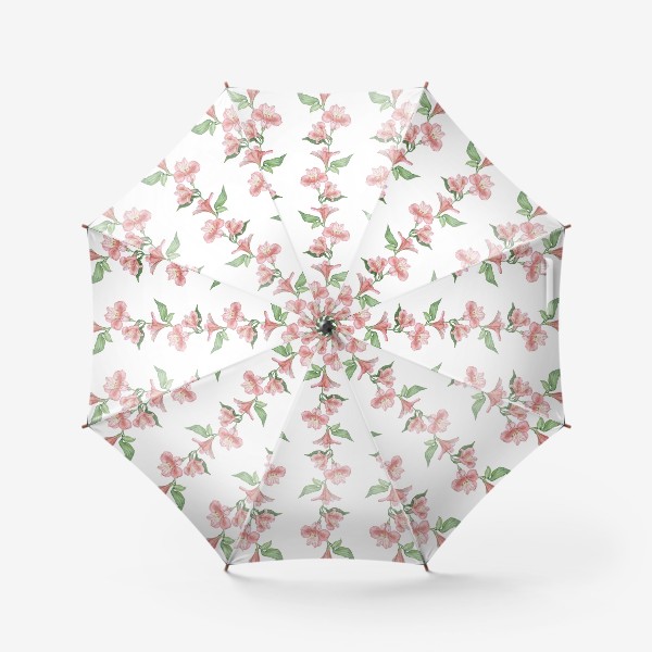 Зонт «Паттерн - цветочки альстромерии»
