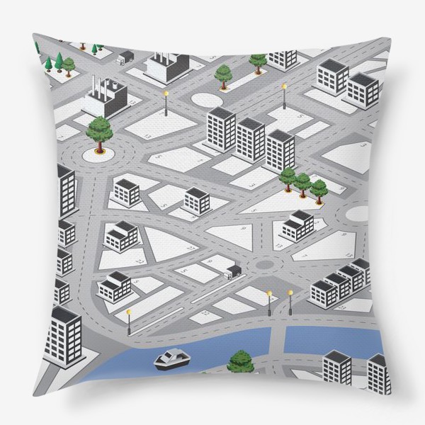 Подушка «Карта города»