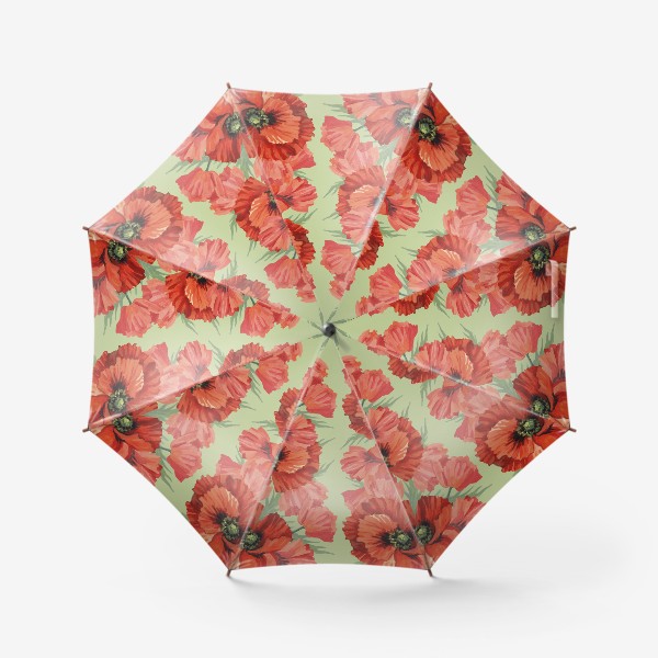 Зонт «Красные маки»