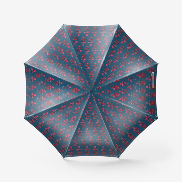 Зонт «Листики паттерн»