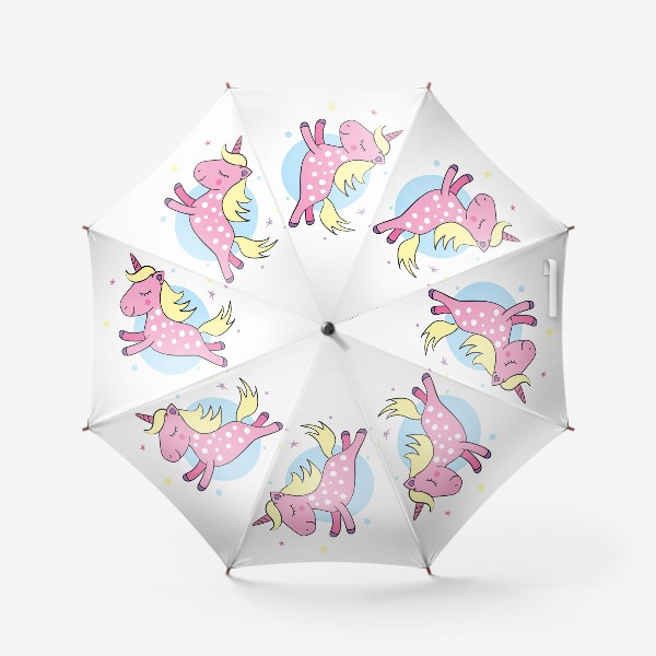 Зонт «Розовый единорог летит»