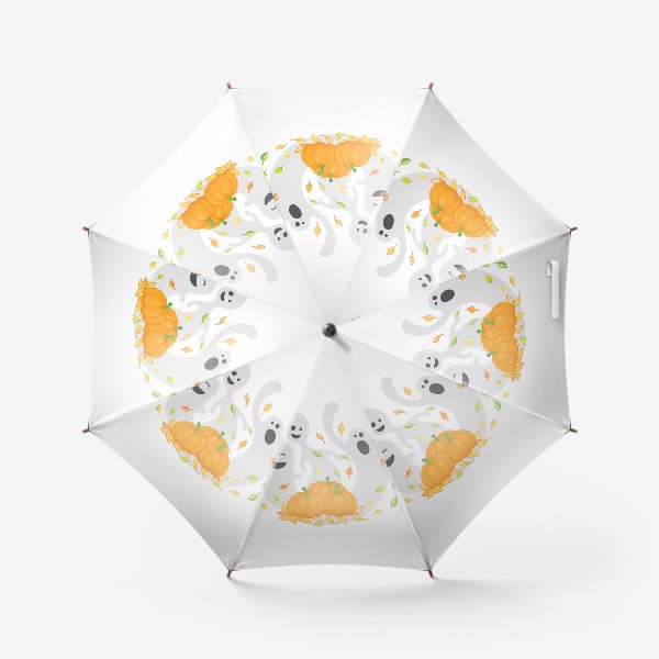 Зонт «Привидения и тыквы»