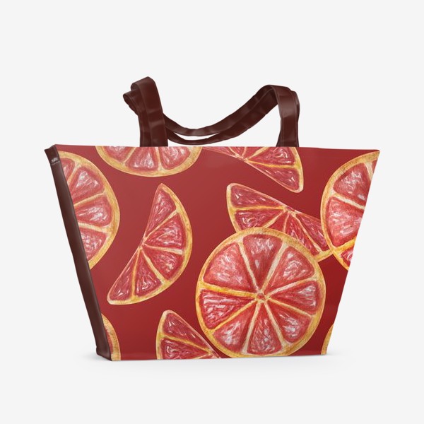 Пляжная сумка &laquo;Оранжевые апельсины&raquo;