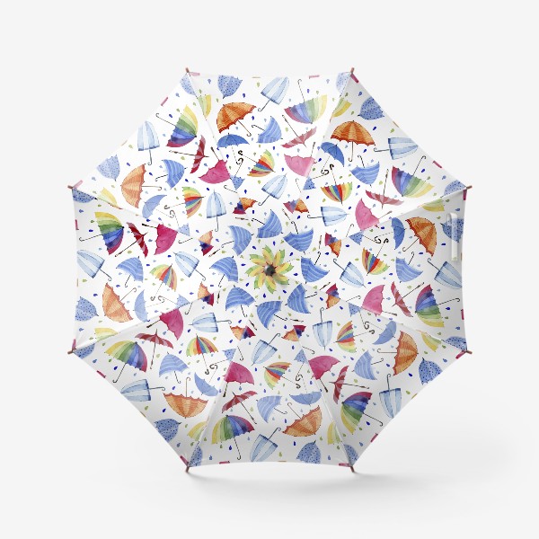 Зонт «Паттерн  Пестрые зонтики »