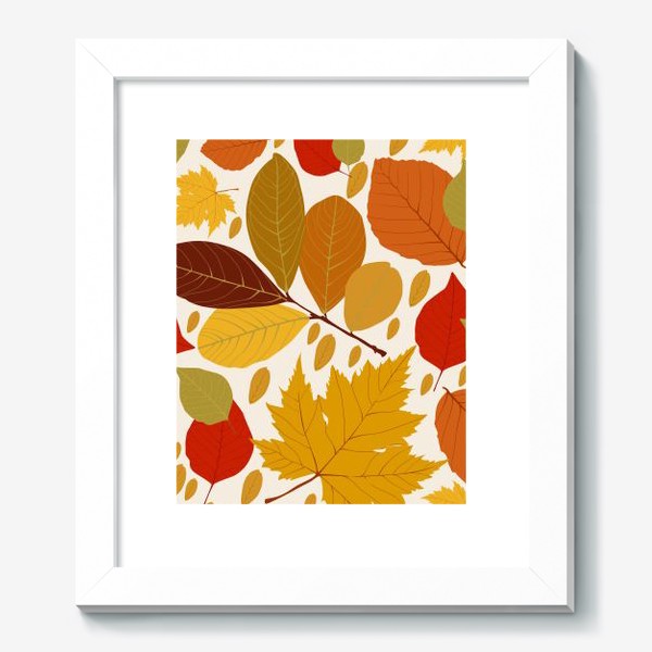 Картина «pattern with autumn leaves»