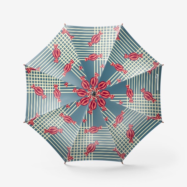 Зонт «Конфетная клетка»