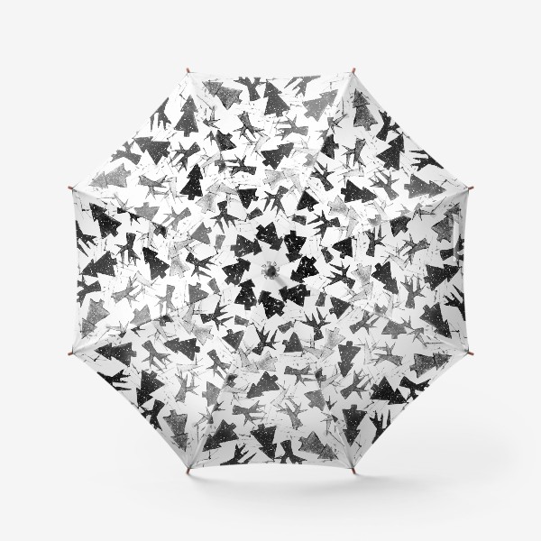 Зонт «Черно-белый лес»