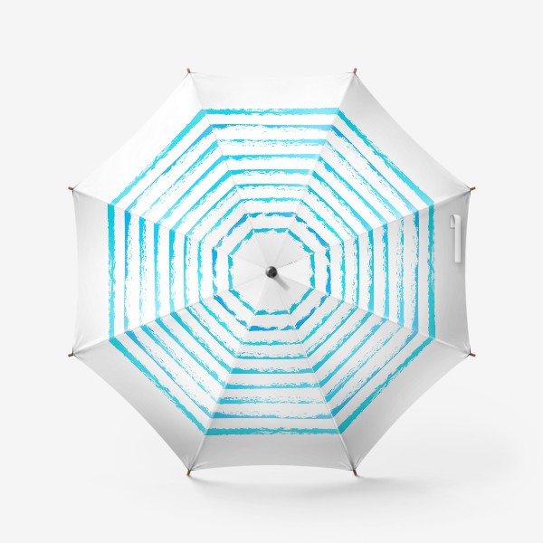 Зонт «Голубые полоски в квадрате»