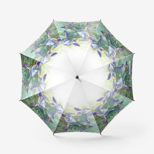 Зонт «Ирисы голубые»
