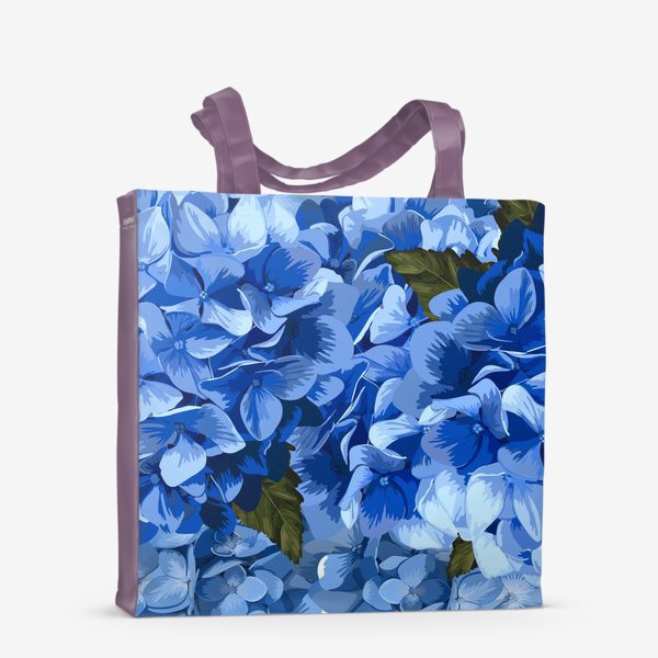 Сумка-шоппер «Голубые гортензии. Голубые цветы.»