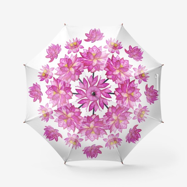 Зонт «Розовые лотосы»