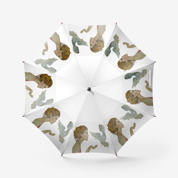 Зонт «Девушка и чайка»
