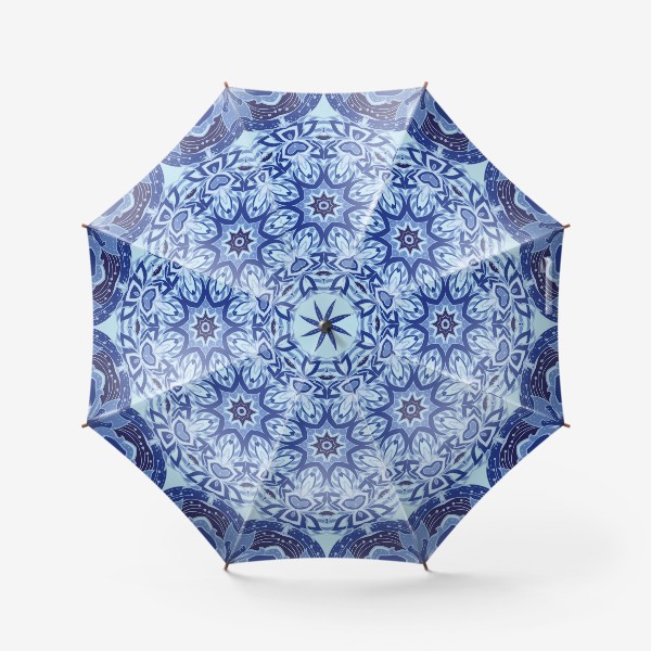 Зонт «Синий орнамент»